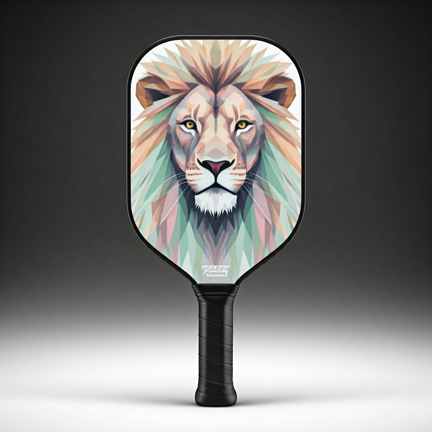 Pixelated Lion Custom Pickleball Paddle