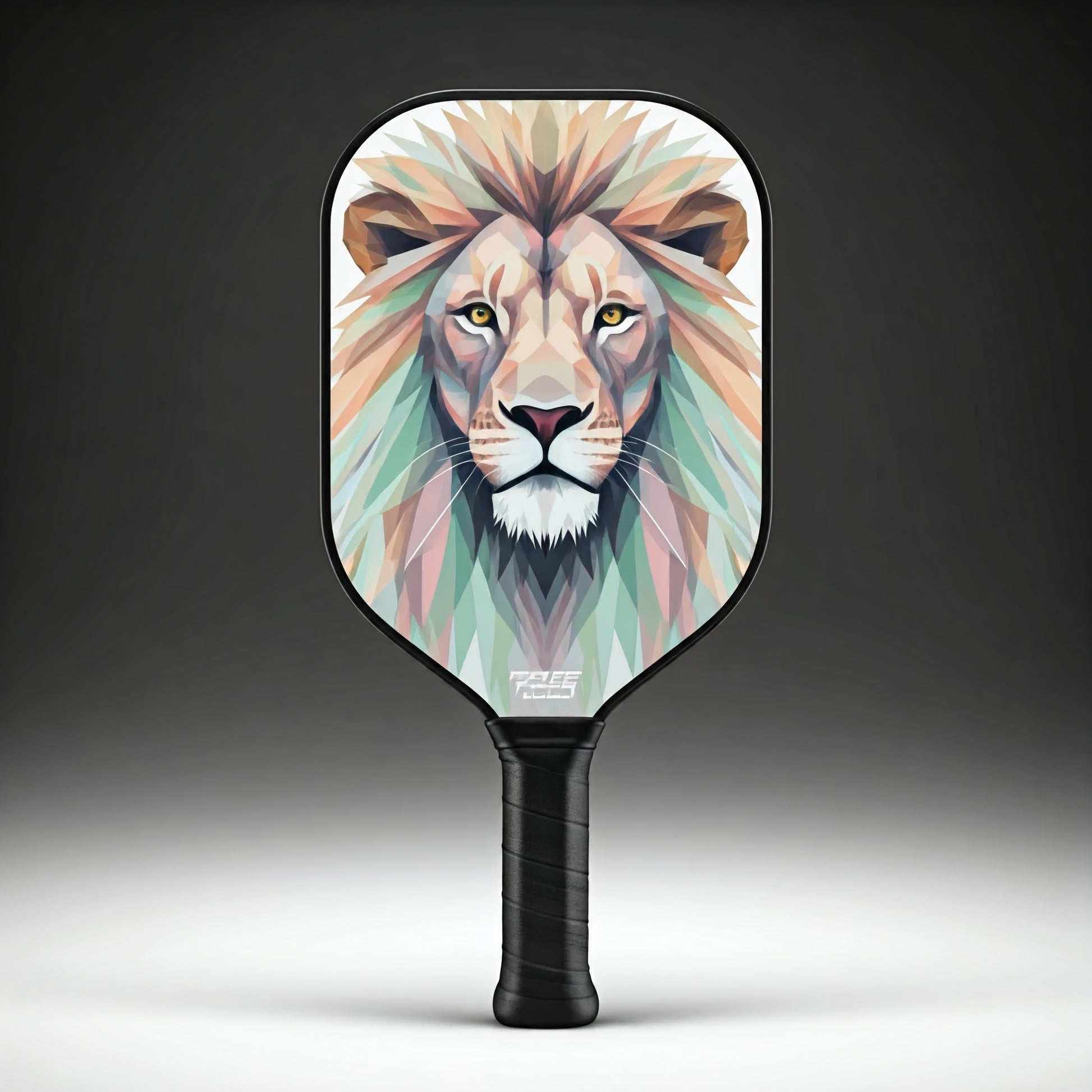 Pixelated Lion Custom Pickleball Paddle