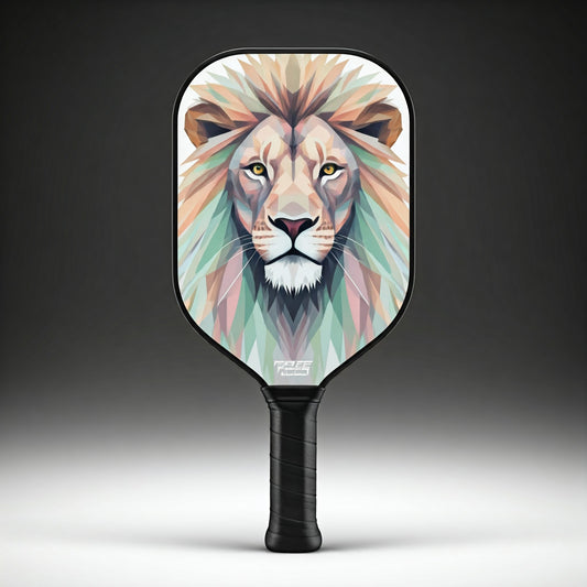 Pixelated Lion Custom Pickleball Paddle